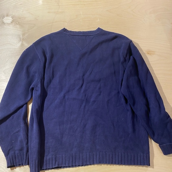 Tommy Hilfiger Men's Dark Blue Crewneck Sweater XL (GF) - Picture 7 of 9